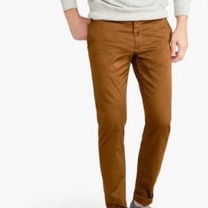 NWT J.CREW ⭐️ SLIM FLEX PANTS IN 🧱 ADOBE BROWN COLOR SIZE 36x30